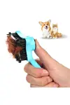 Evcil Hayvan Kedi Köpek Tüy Toplayıcı Otomatik Tuşlu Pet Tarak-4