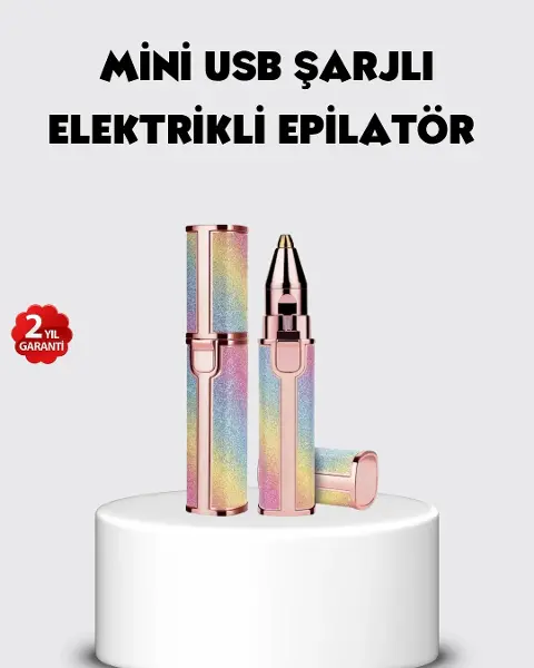 USB Şarjlı Kaş ve Yüz Tüy Alma Cihazı – Taşınabilir ve Acısız Kullanım