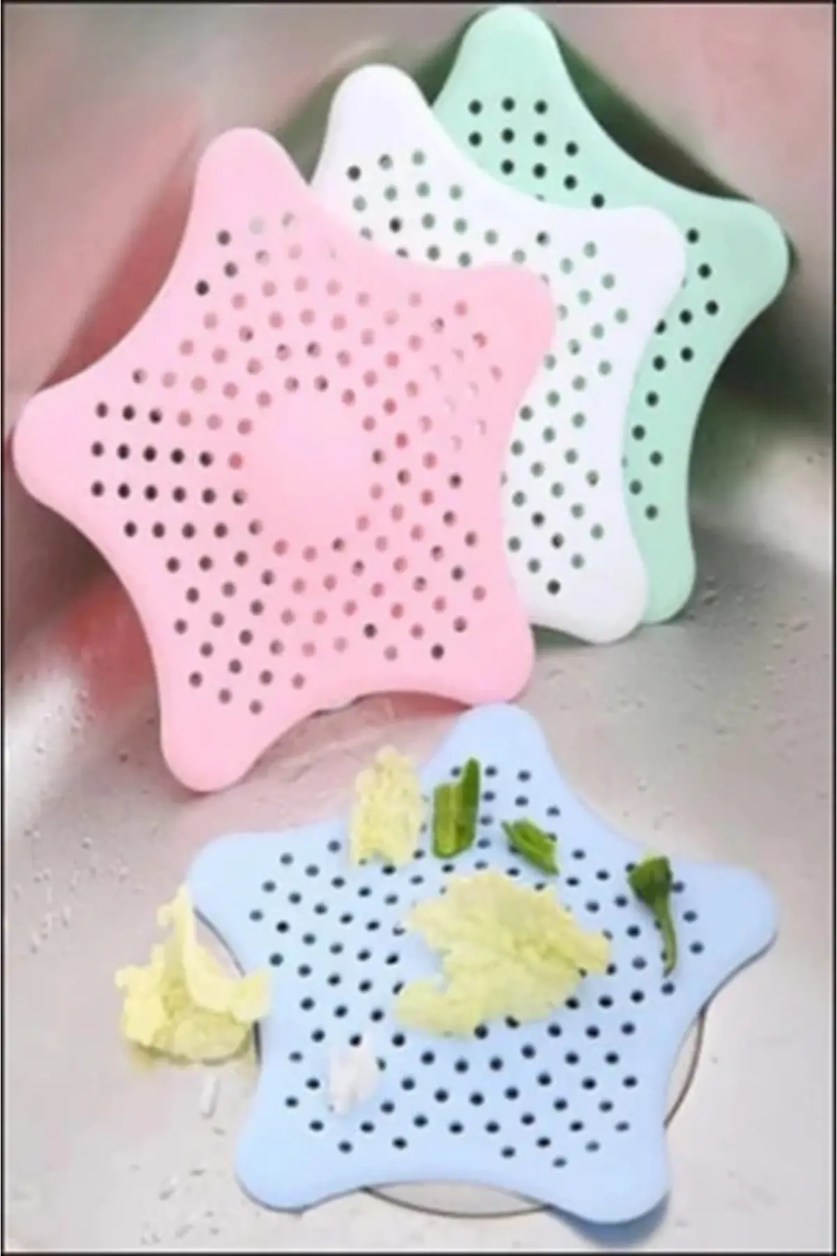 Plastik Lavabo Ve Küvet Yıldız Süzgeç
