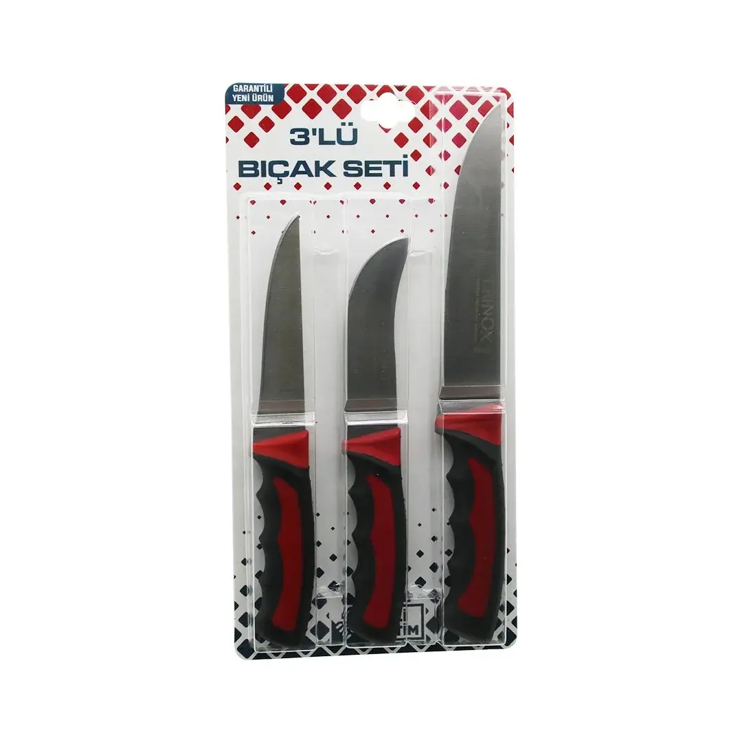 3PCS Kurban Bıçak Seti R-032K--R-320Y--R-0403 Kek Sıyırma - Deri Soyma=yüzme - Kurban Bıçak