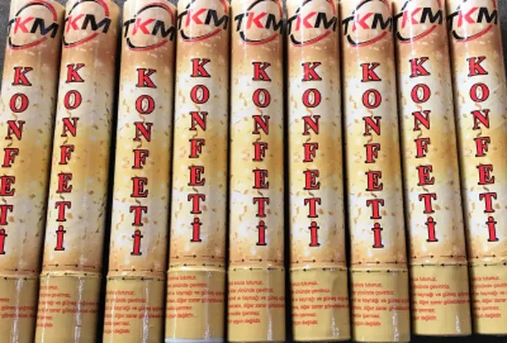 Konfeti Karnaval Metalik Renkli 30CM