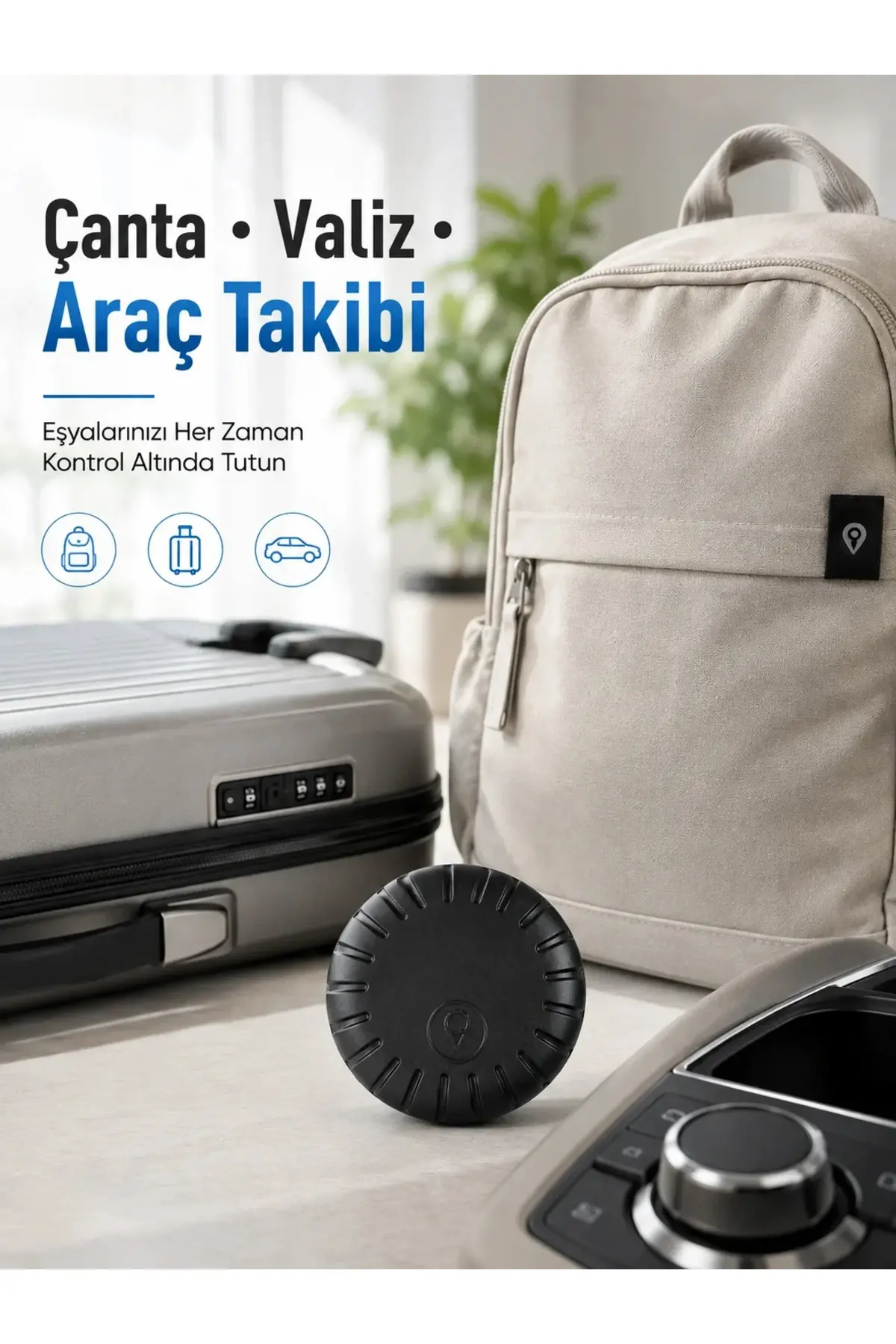 Bluetooth Akıllı Takip Cihazı 2 Yıl Batarya Ömürlü Çocuk Evcil Hayvan Valiz Takip Cihazı