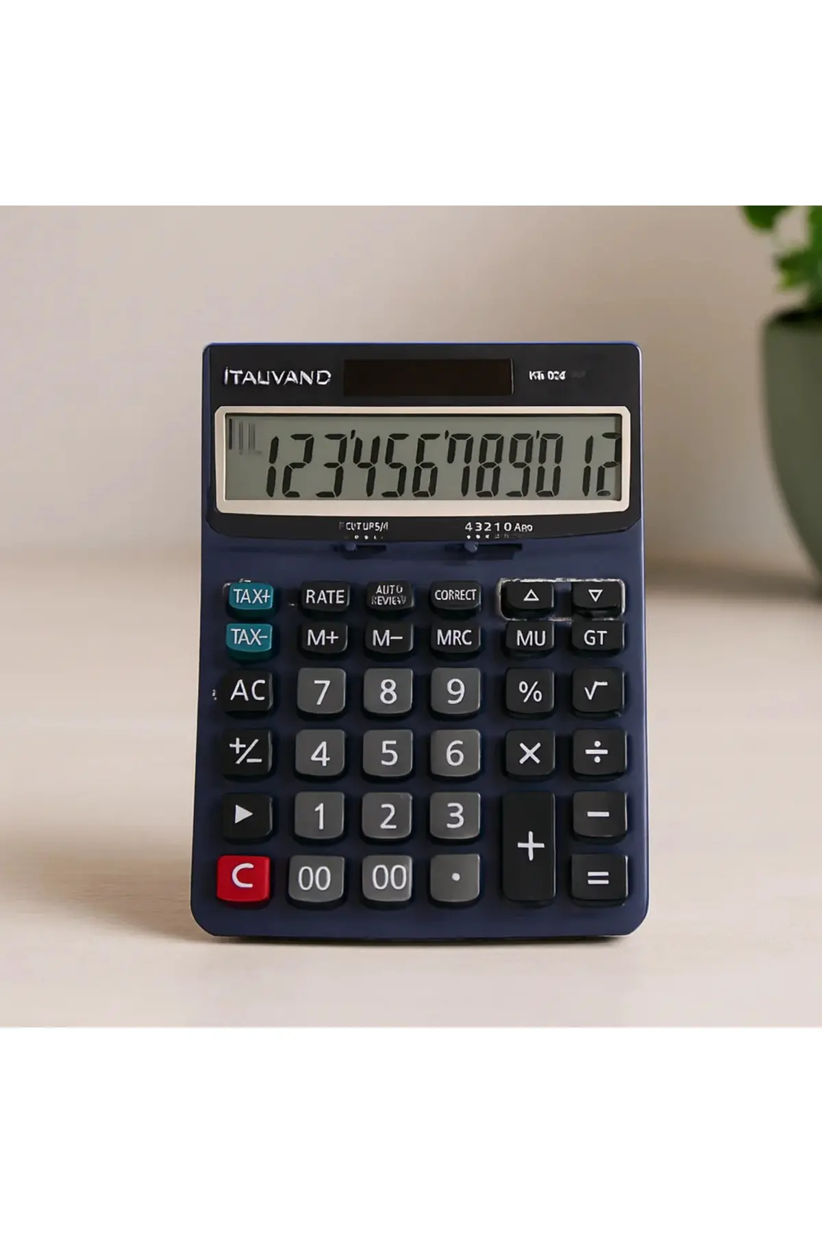 12 Haneli Hesap Makinesi - 100 İşlem Geri Çağırma