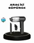Taşınabilir Vakumlu Araç Süpürgesi – Katlanabilir Sap, Yıkanabilir Filtre, 120W Motor-1