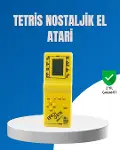 Mini Tetris El Aterisi – Taşınabilir Retro Oyun Konsolu, Pil ile Çalışan Klasik Model-1