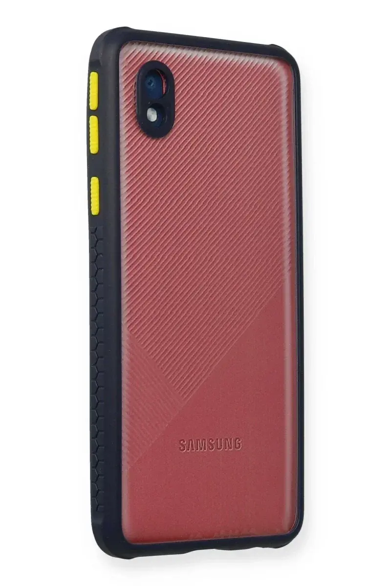 Samsung Galaxy A01 Core Kılıf a Şeffaf Silikon - Lacivert
