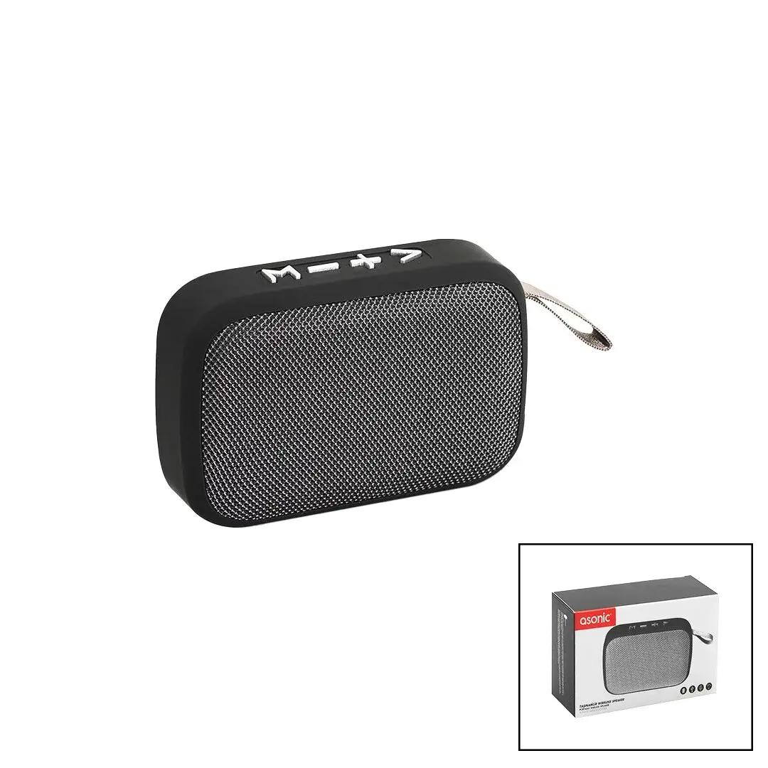 BLUETOOTH WİRELESS MİNİ HOPARLÖR SPEAKER USB ŞARJLI 3W 300mAH PİL - MİKROFON - KART GİRİŞİ AS-02