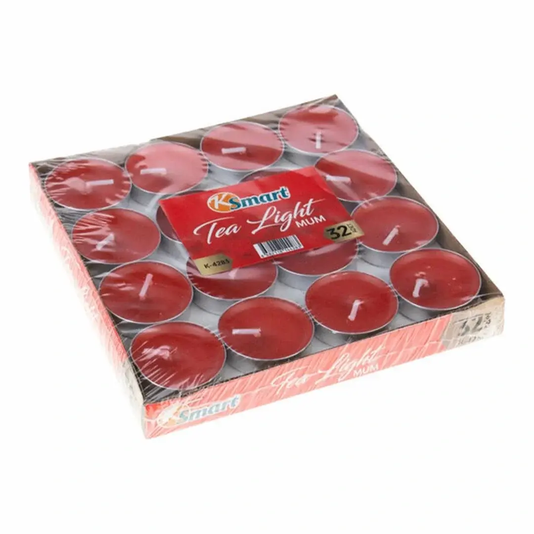 32'li Kırmızı Tea Light Mum