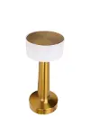 Şarjlı Gold Mantar Masa Lambası Dimmer Ayarlı Kablosuz LED Lamba-7