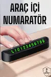 Numaralık Araç İçi Araba Araç Park Numaratör Telefon Numarası Yazma-1