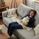 Işıklı Ayıcıklı Figürlü Pembe Peluş Sıcak Su Torbası 1 Lt – Yumuşak Kılıf, Uzun Süre Sıcak Tutan Ter-3