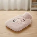 Işıklı Ayıcıklı Figürlü Pembe Peluş Sıcak Su Torbası 1 Lt – Yumuşak Kılıf, Uzun Süre Sıcak Tutan Ter-1