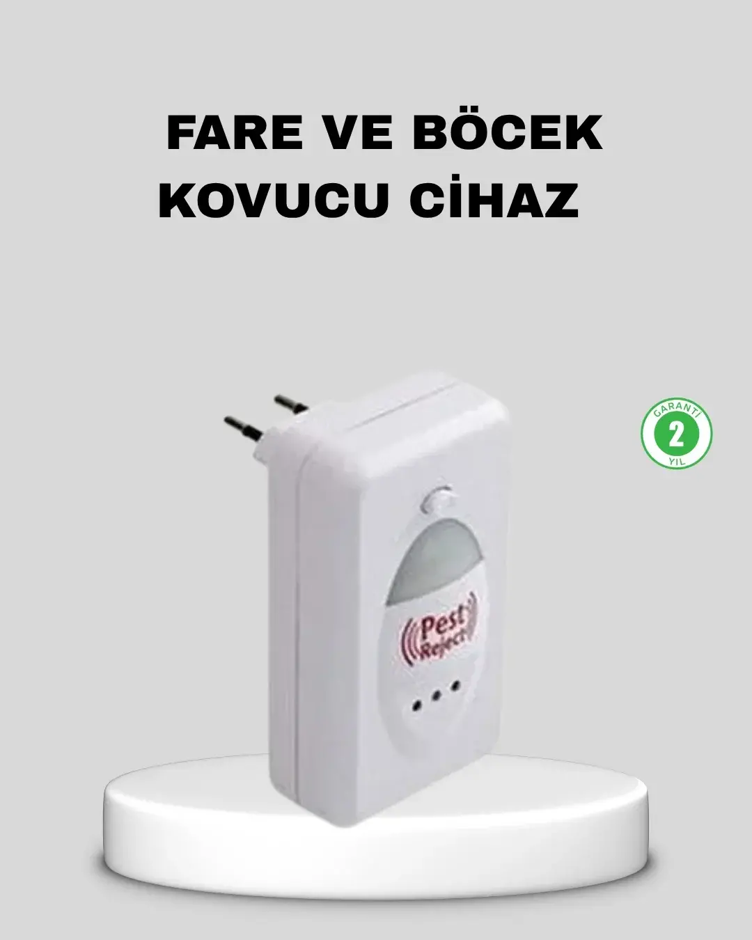 Ultrasonik Haşere Kovucu Cihaz – Sessiz, Kimyasalsız ve Etkili Koruma