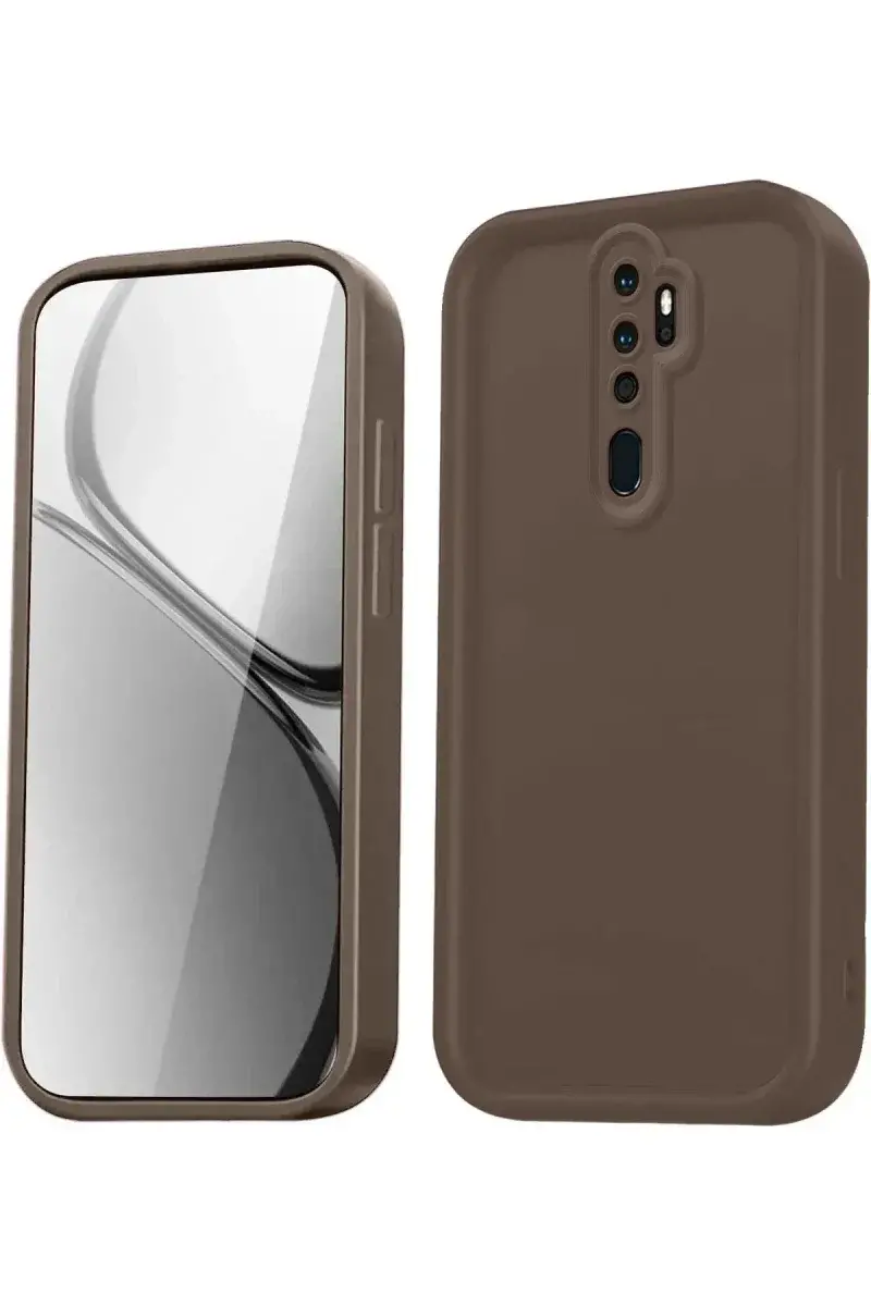 Xiao Red Note 8 Pro Kılıf Viera Silikon - Kahverengi