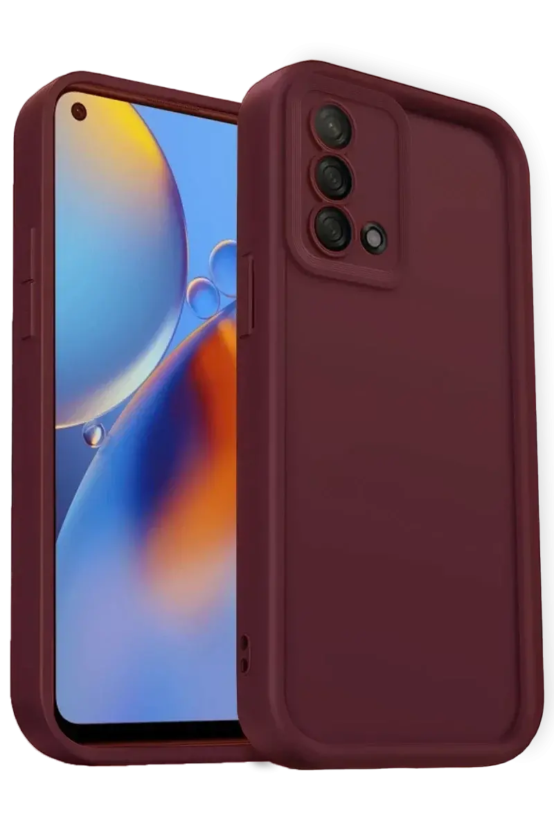 Oppo A74 4G Kılıf Viera Silikon - Bordo