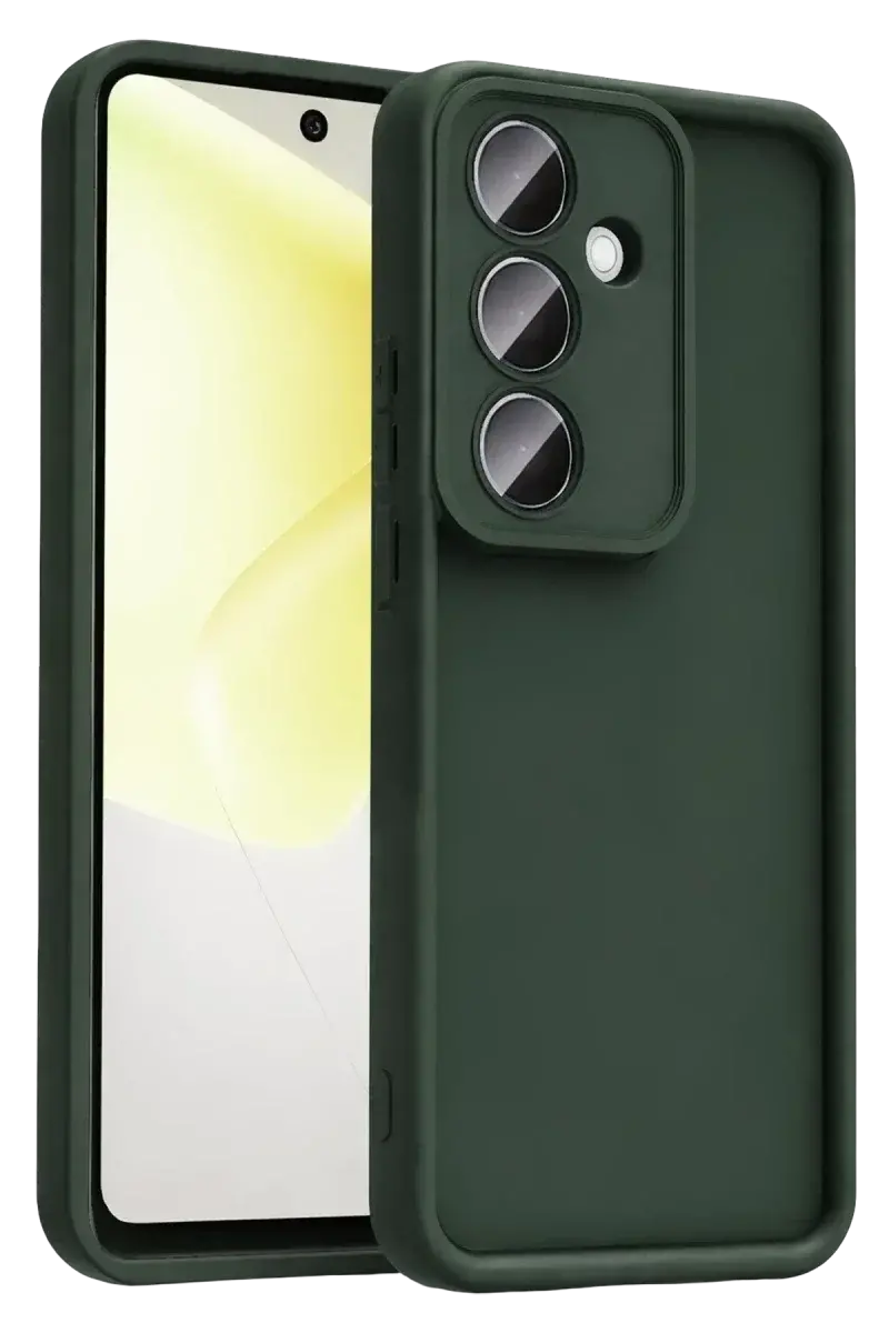 Samsung Galaxy A37 5G Viera Silikon - Koyu Yeşil