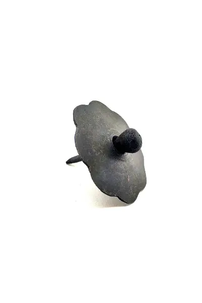 Antika Tarz Dekoratif Pirinç Düğmeli Kabara - 40 Mm, Oksit