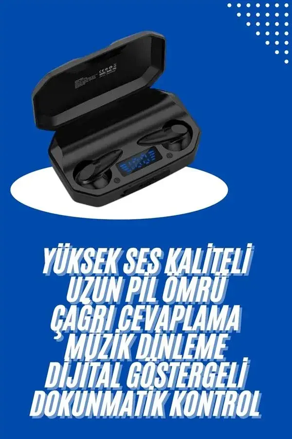 Kulaklık Bluetooth 5.2 Kablosuz Kulakiçi Rgb Işıklı Çift krofonlu