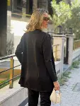 Kadın Uzun Kollu Krep üçlü Takım-4