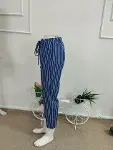 Kadın Yüksek Bel Bağcıklı Leopar Desenli Modal Pantolon-5