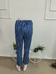 Kadın Yüksek Bel Bağcıklı Leopar Desenli Modal Pantolon-6
