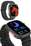 Ultra Akıllı Saat 49 Mm Çift Kordonlu Arama Cevaplama Bluetooth Bağlantılı-3
