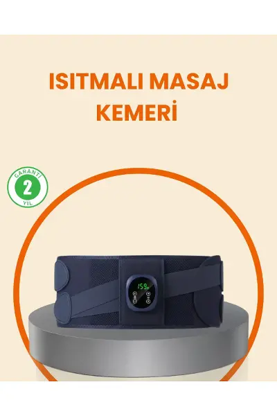 Isıtmalı Masaj Kemeri Dijital Ekranlı Bel Çevresi 100 cm Altı Uyumlu
