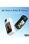 S70 Mıknatıslı Yaka Kamerası Hd Kalite, 30 Fps, Kolay Bağlantı, Boyun Askısı 2.7k Siyah-4