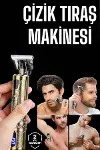 Tıraş Makinesi Şarjlı Profesyonel Saç Kesme Makinesi Gold Çizik Tıraş-1