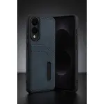 Samsung Galaxy S25 Edge Sara Kartvizitli Deri Kılıf - Kırmızı-2