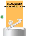 Pencere Cam Emniyet Kilidi Açılma Sınırlayıcı Set-1