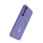 Samsung Galaxy A55 5g Regal Magsafe Standlı Kapak - Lila-4