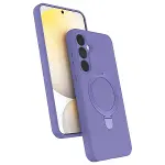 Samsung Galaxy A55 5g Regal Magsafe Standlı Kapak - Lila-1