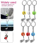 Gerçekçi Golf Tasarımlı Şık Anahtarlık Kolye Çanta Süsü Golf Keychain-2