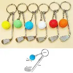 Gerçekçi Golf Tasarımlı Şık Anahtarlık Kolye Çanta Süsü Golf Keychain-4