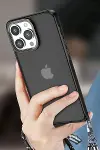 Apple iPhone 14 Pro Kılıf Elegant Kapak - Titan Gri-3