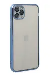 Apple iPhone 11 Pro Kılıf Razer Lensli Silikon - Açık Mavi-2