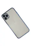 Apple iPhone 11 Pro Kılıf Razer Lensli Silikon - Açık Mavi-3