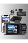 Ön Arka ve İç Kamera DashCam 360° Kapsamlı Full HD Araç Güvenlik Siste-2