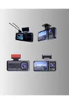 Ön Arka ve İç Kamera DashCam 360° Kapsamlı Full HD Araç Güvenlik Siste-3