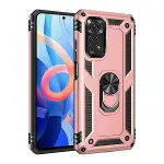 Xiao Red Note 12S Kılıf Sofya Yüzüklü Silikon Kapak - Rose-3