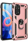 Xiao Red Note 12S Kılıf Sofya Yüzüklü Silikon Kapak - Rose-1