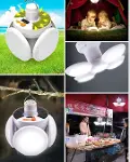 Katlanabilir 5 Kanatlı Solar LED Bahçe ve Kamp Lambası-4