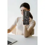 Samsung Galaxy S25 Kılıf Pars Lens Yüzüklü Silikon - Kırmızı-3