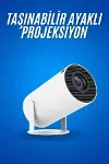 Sinema Projektörü Android HD USB WİFİ Ses Çıkışlı Ayaklı Projeksiyon Taşınabilir-2