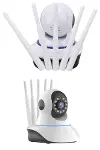 LED Aydınlatmalı 5 Antenli Motorlu 1080P Wifi Kamera Sensörlü-4