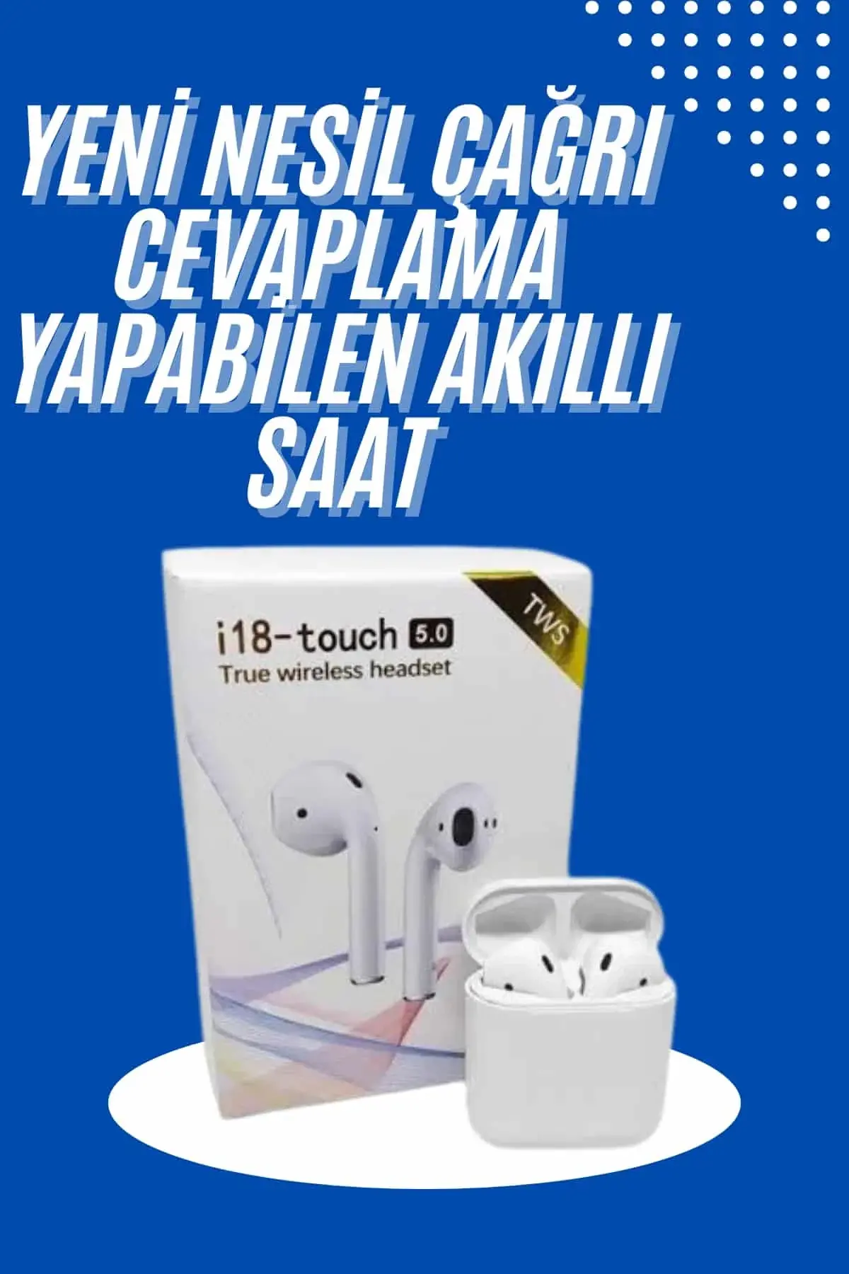 Yeni Nesil Çift krofonlu Dokunmatik Kablosuz Bluetooth Kulaklık