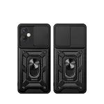 İnfinix Hot 30 4g Kılıf Pars Lens Yüzüklü Silikon - Kırmızı-3