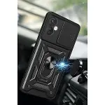 İnfinix Hot 30 4g Kılıf Pars Lens Yüzüklü Silikon - Kırmızı-4