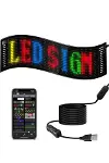 16x96 RGB LED Matrix Panel 60 cm Esnek Yapı Uygulama Kontrollü Kayan Yazı Ekranı-2